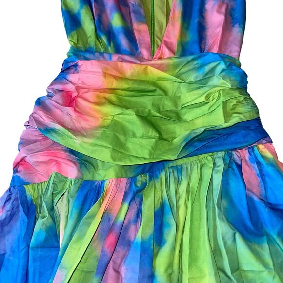 Tie Dye Sleeveless Maxi Dress Colorful - Picture 8 of 9